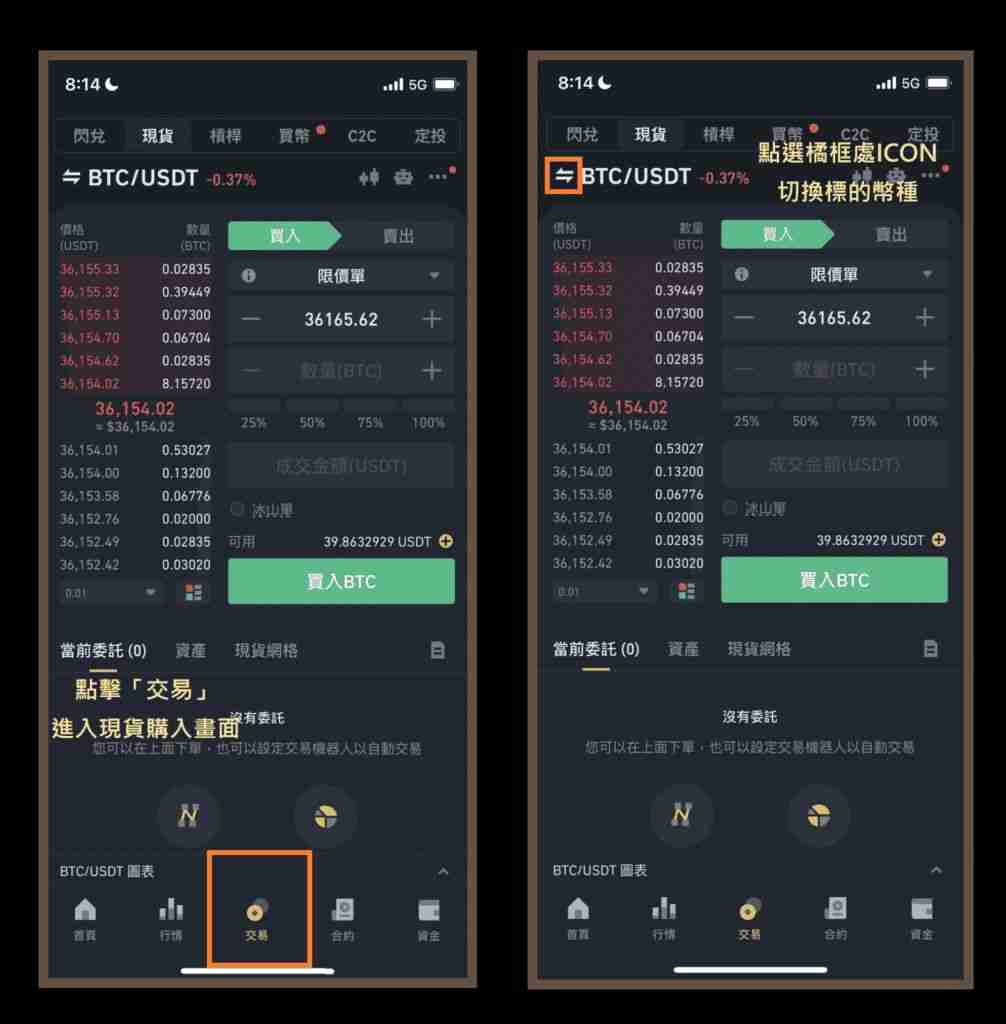 币安买入以太币现货图文教学:限价单、市价单、止盈止损单、OCO单使用教程